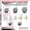 Service Caster 2 Inch MRI Safe Caster, 7/16 Inch Grip Ring Stem SCC-GR02S50-TPR-GRY-71678-MRI - alternate 4